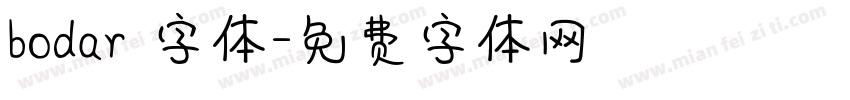 bodar 字体字体转换